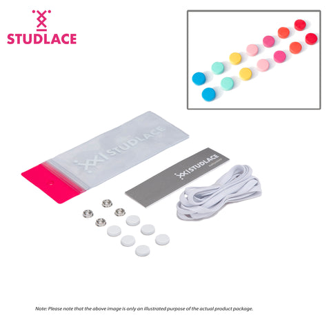 STUDLACE COLOUR - No Tie Shoelace - Elastic